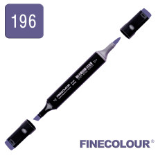Маркер спиртовий Finecolour Brush 196 синьо-фіолетовий B196 (EF102-196)