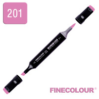 Маркер спиртовой Finecolour Brush 201 светло-вишневый RV201 (EF102-201)