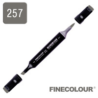 Маркер спиртовой Finecolour Brush 257 серый тонер №8 TG257 (EF102-257)