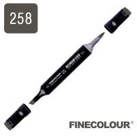 Маркер спиртовой Finecolour Brush 258 серый тонер №10 TG258 (EF102-258)