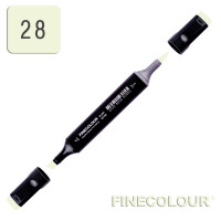 Маркер спиртовой Finecolour Brush 028 прессованный лист YG28 (EF102-28N)