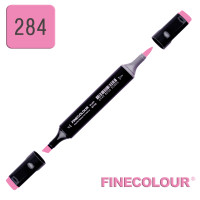 Маркер спиртовой Finecolour Brush 284 флуоресцентный розовый FR284 (EF102-284)