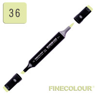 Маркер спиртовой Finecolour Brush 036 желтовато-зеленый YG36 (EF102-36N)