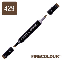 Маркер спиртовой Finecolour Brush 429 темное кофе E429 (EF102-429N)