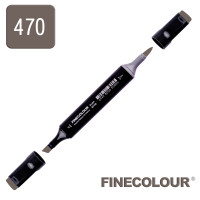 Маркер спиртовой Finecolour Brush 470 теплый серый №8 WG470 (EF102-470N)