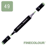 Маркер спиртовой Finecolour Brush 049 омела белая YG49 (EF102-49N)