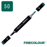 Маркер спиртовой Finecolour Brush 050 темный оттенок зеленого G50 (EF102-50)