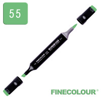 Маркер спиртовой Finecolour Brush 055 изумрудно-зеленый оттенок G55 (EF102-55N)