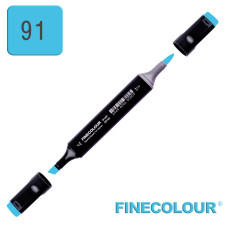 Маркер спиртовий Finecolour Brush 091 блакитний бензин BG91 (EF102-91)