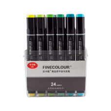 Набор маркеров Finecolour Brush 24 цвета (EF102-TB24)
