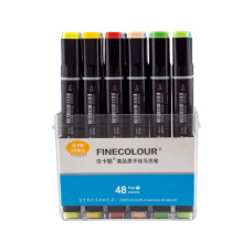 Набор маркеров Finecolour Brush 48 цвета (EF102-TB48)