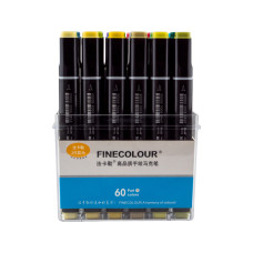 Набор маркеров Finecolour Brush 60 цвета (EF102-TB60)