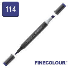 Маркер спиртовой Finecolour Brush-mini 114 темно-синий B114 (EF103-114)