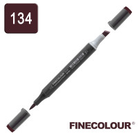 Маркер спиртовой Finecolour Brush-mini 134 темно-фиолетовый E134 (EF103-134)