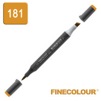 Маркер спиртовой Finecolour Brush-mini 181 темно-желтый Y181 (EF103-181)
