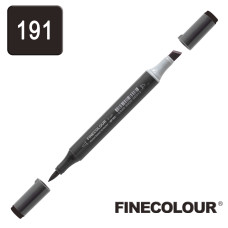 Маркер спиртовий Finecolour Brush-mini 191 чорний BL191 (EF103-191)