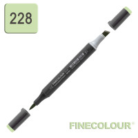 Маркер спиртовой Finecolour Brush-mini 228 кислотный зеленый YG228 (EF103-228)