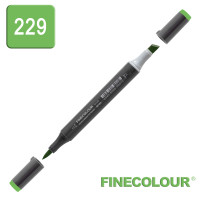Маркер спиртовой Finecolour Brush-mini 229 оттенок зеленого YG229 (EF103-229)