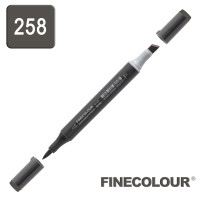 Маркер спиртовой Finecolour Brush-mini 258 серый тонер №10 TG258 (EF103-258)
