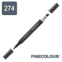 Маркер спиртовой Finecolour Brush-mini 274 резкий серый №1 CG274 (EF103-274)