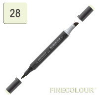 Маркер спиртовой Finecolour Brush-mini 028 прессованный лист YG28 (EF103-28)