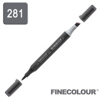 Маркер спиртовой Finecolour Brush-mini 281 нейтральный серый №8 NG281 (EF103-281)