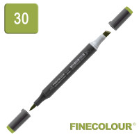 Маркер спиртовой Finecolour Brush-mini 030 оливковый YG30 (EF103-30)