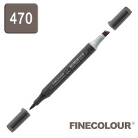Маркер спиртовой Finecolour Brush-mini 470 теплый серый №8 WG470 (EF103-470)