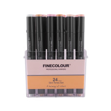 Набор маркеров Finecolour Brush-mini Skin SET 24 цветов (EF103-FS24)