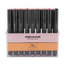 Набор маркеров Finecolour Brush-mini Skin SET 36 цветов (EF103-FS36)