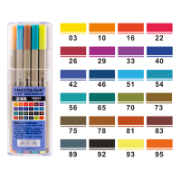 Набор маркеров Finecolour Liner 24 (B) цвета (EF300-TB24B)