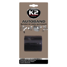 Лента клейкая высокотемпературная для ремонта резиновых шлангов K2 Autoband черная 5 см x 3 м (K20060)
