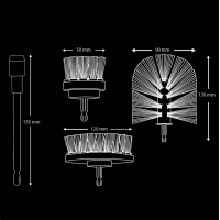 Набір щіток K2 Brill Set PRO DRILL Brush Set на дриль для чищення (K20890)