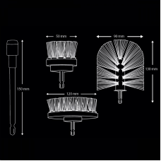 Набор щеток K2 Brill Set PRO DRILL Brush Set на дрель для чистки (K20890)