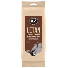 Салфетки влажные для очистки кожаной обивки 24 шт K2 Letan Wipes K210 (K20509)