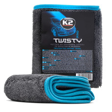 Полотенце из микрофибры для сушки ЛКП 40 х 60 см K2 Twisty Pro (K20777)