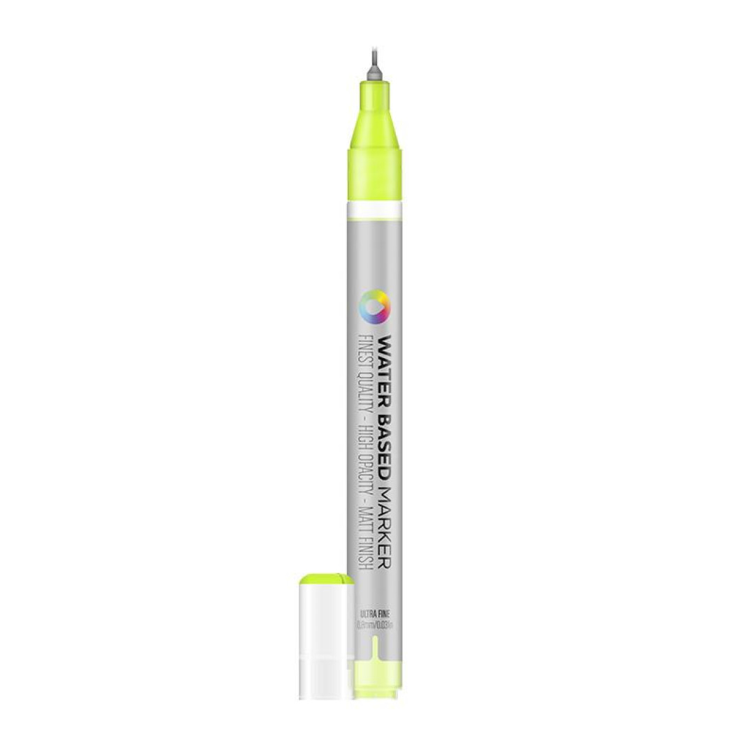 Маркер на водной основе с метал. наконечником 0,8 мм MTN WB-572 Brilliant Yellow Green зелений (623057)
