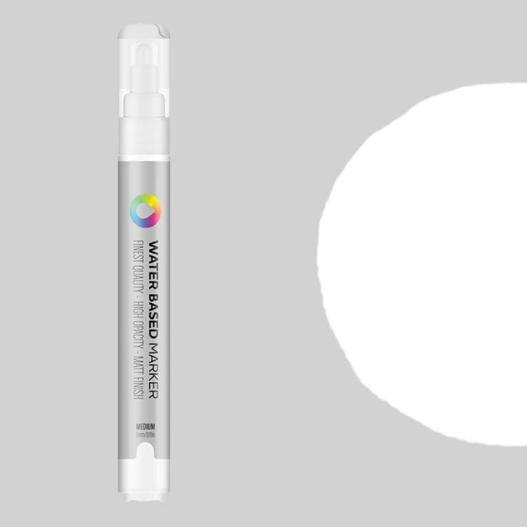 Маркер на водной основе 5 мм MTN WB-003 Titanium White белый (623205)