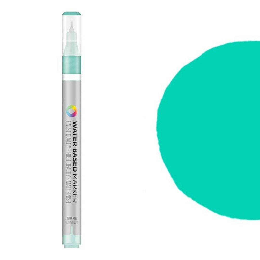 Маркер на водной основе с металл. наконечником 0,8 мм MTN WB-557 Turquoise Green зеленый (623055)