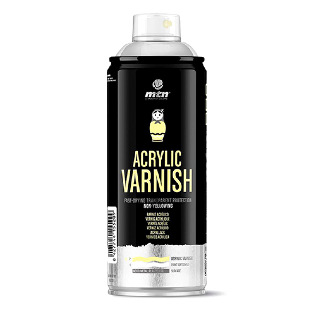 Аэрозольный лак MTN PRO Varnish Acrylic Gloss глянцевый (623010)