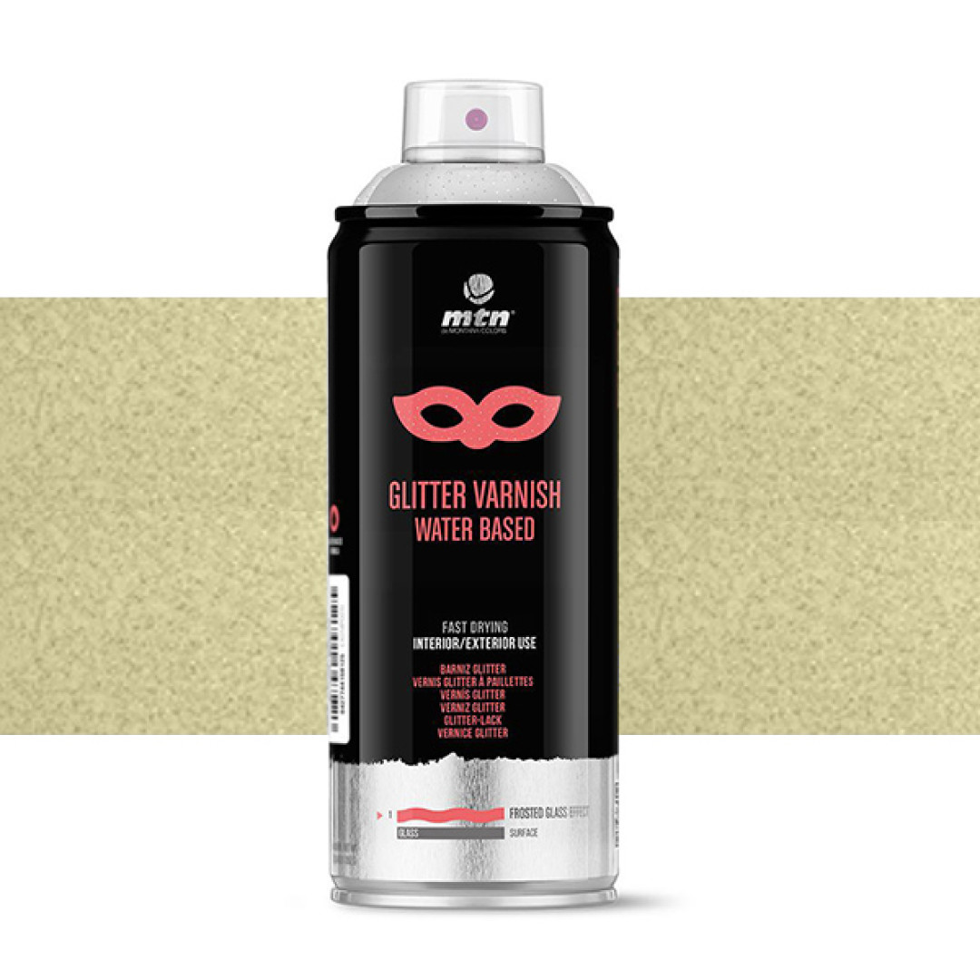 Аэрозольный лак с глиттер-эффектом MTN PRO Glitter Varnish Gold золото (753680)