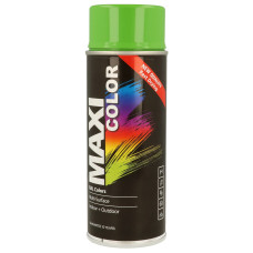 Емаль аерозольна універсальна декоративна Maxi Color Ral 6018 жовто-зелена (MX6018)