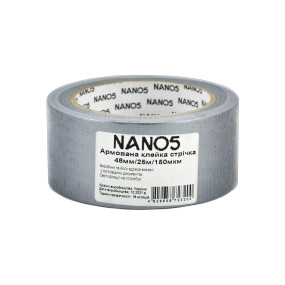 Лента армированная 48 мм х 25 м х 150 мкм Nano5 (N50015)