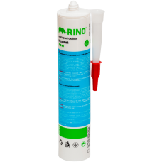 Санітарний силіконовий герметик прозорий Rino (RS-300), 300 мл