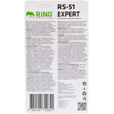 Санитарный силиконовый герметик белый Rino EXPERT RS-51, 50 мл