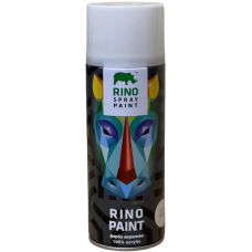 Универсальная акриловая аэрозольная эмаль Rino белая (RP-40)