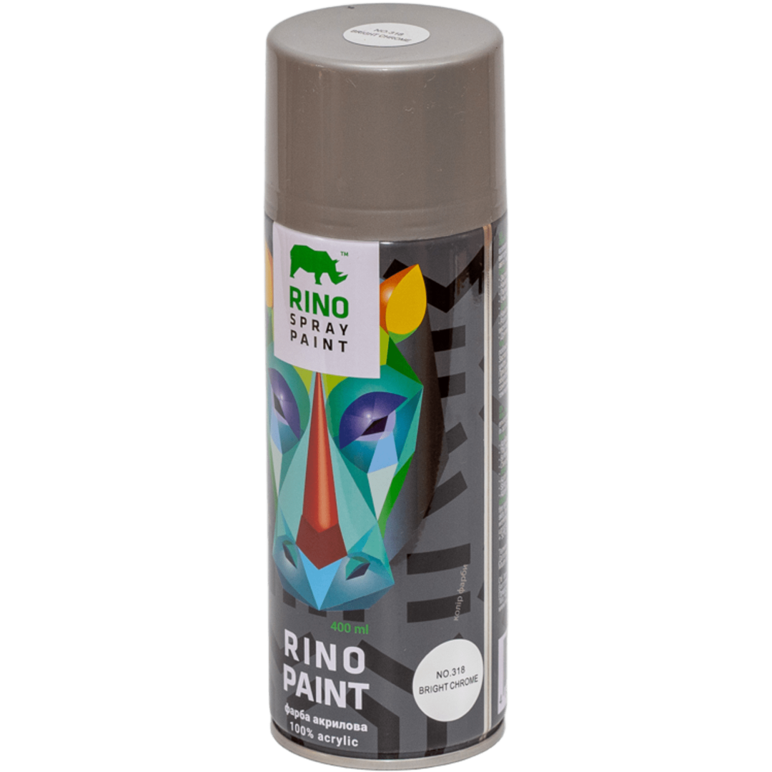 Универсальная акриловая эмаль Rino Crome Paint белый (RP-318) Универсальная акриловая эмаль Rino Crome Paint белый (RP-318)