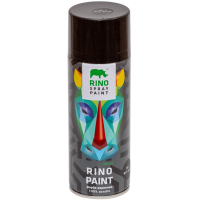 Універсальна акрилова аерозольна емаль Rino чорна матова (RP-4)