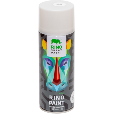 Універсальна акрилова аерозольна емаль Rino біла (RP-40)
