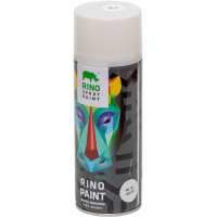 Універсальна акрилова аерозольна емаль Rino біла (RP-40)